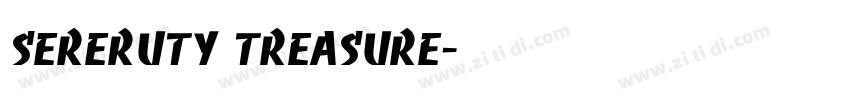 sereruty treasure字体转换